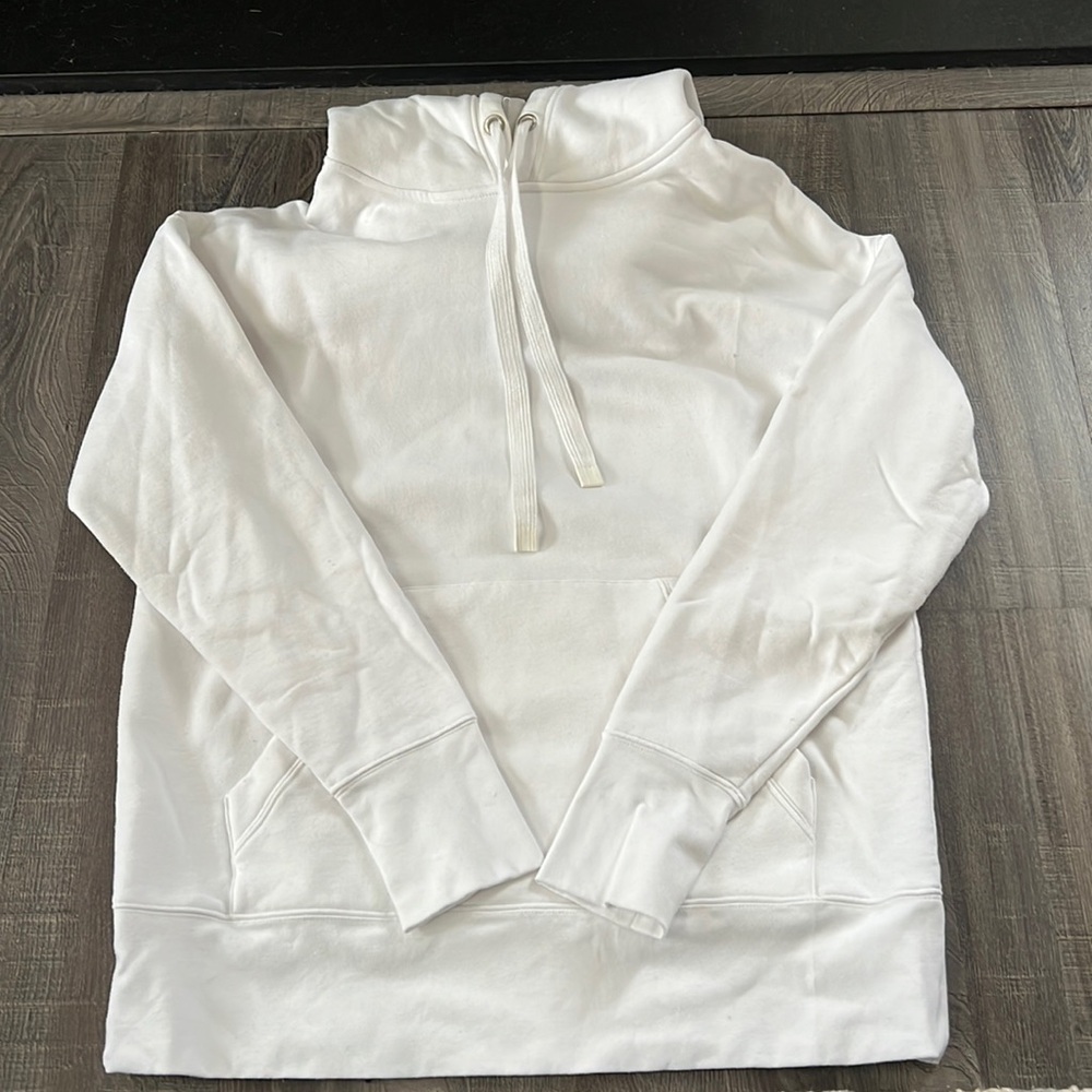 White Athleta Hooded Sweatshirt